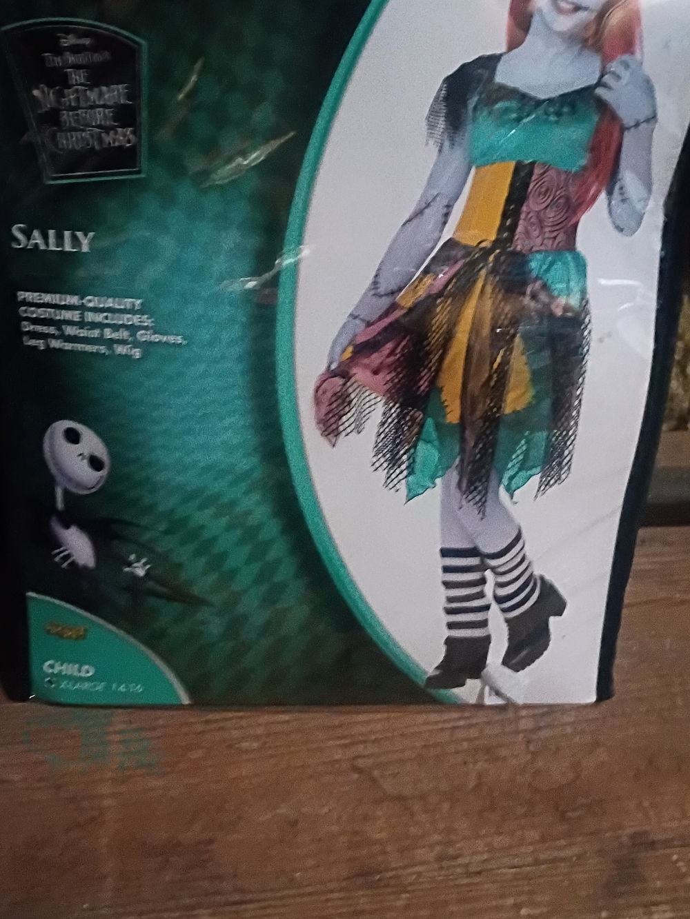 Sally Patchwork Kids Halloween Costume - Teal, Yellow, Pink